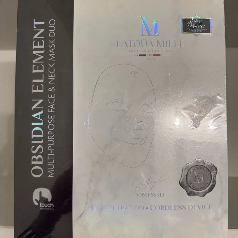 LATOÚA MILLE Obsidian Element Multi-Purpose Face & Neck Mask Duo